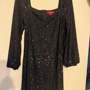 Guess Black Sequin Evening Dress